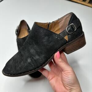 Lucky Brand Gahira Black Ankle Booties